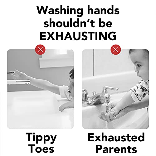 Image of Faucet Extender for Toddlers and Kids, fits Sink spout tub for Kitchen and Bathroom. Promotes Hand Washing, Hygiene Awareness Independence. Cartoon Design w /Universal fits(Blue, Pink, 2PCS)