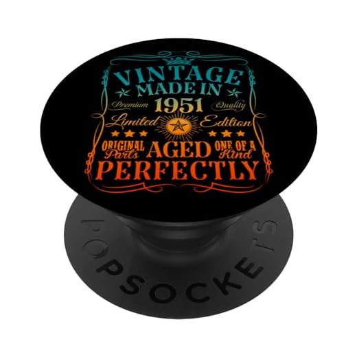 Decoraciones vintage de 73 cumpleaños vintage 1951 73 cumpleaños PopSockets PopGrip Intercambiable