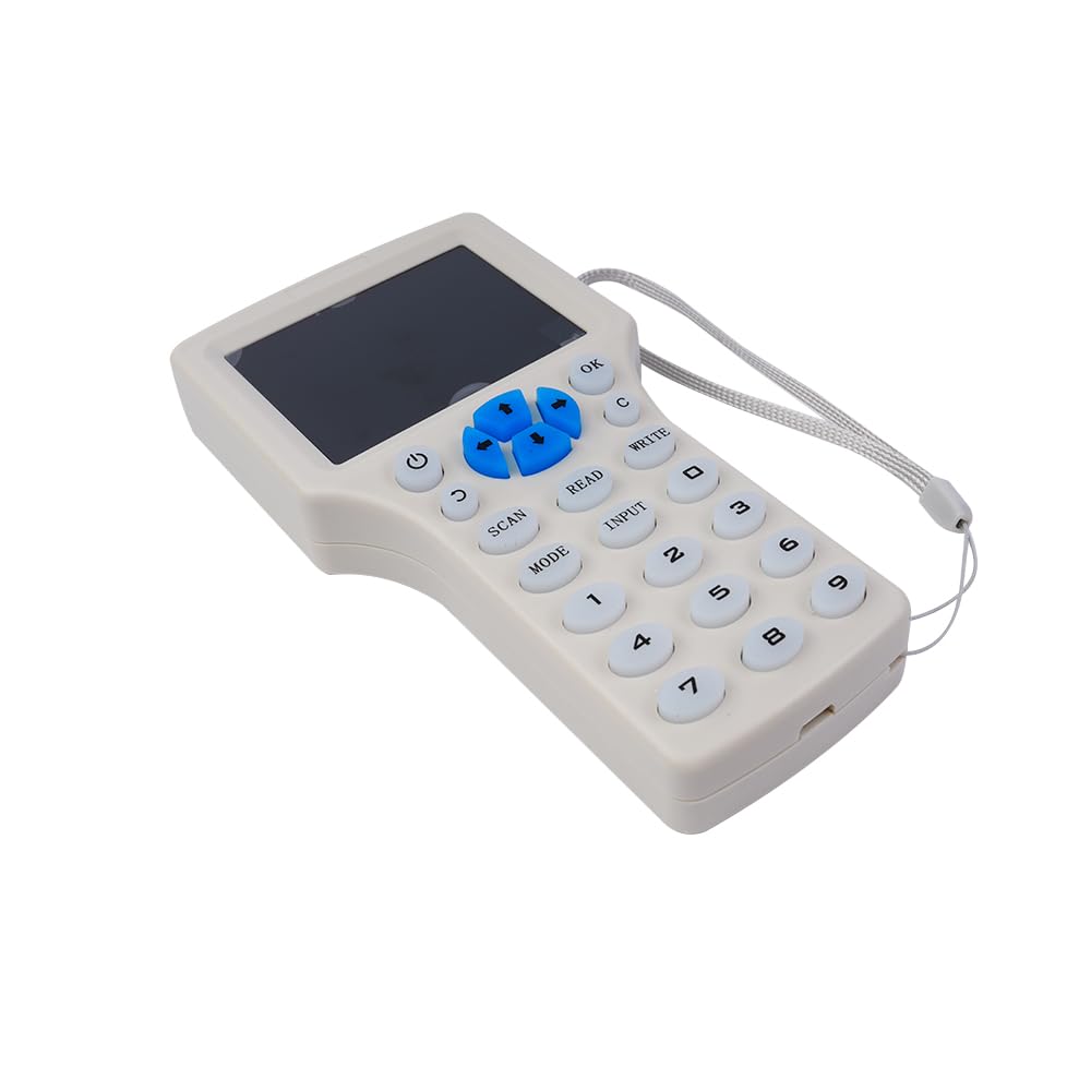 Sarini Duplicador Lector Escritor, Lector NFC, Clonador de Tarjetas Inteligentes RFID 125kHz 13.56MHz 10 Frecuencias, Decodificador de Tarjetas Cifradas, Clave Grabables, Software Libre y USB