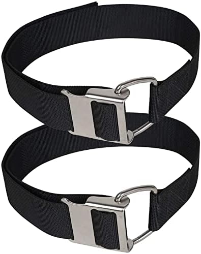 JUSTOOP Scuba Diving BCD Tank Crotch Strap Band with Stainless Steel Cam Buckles