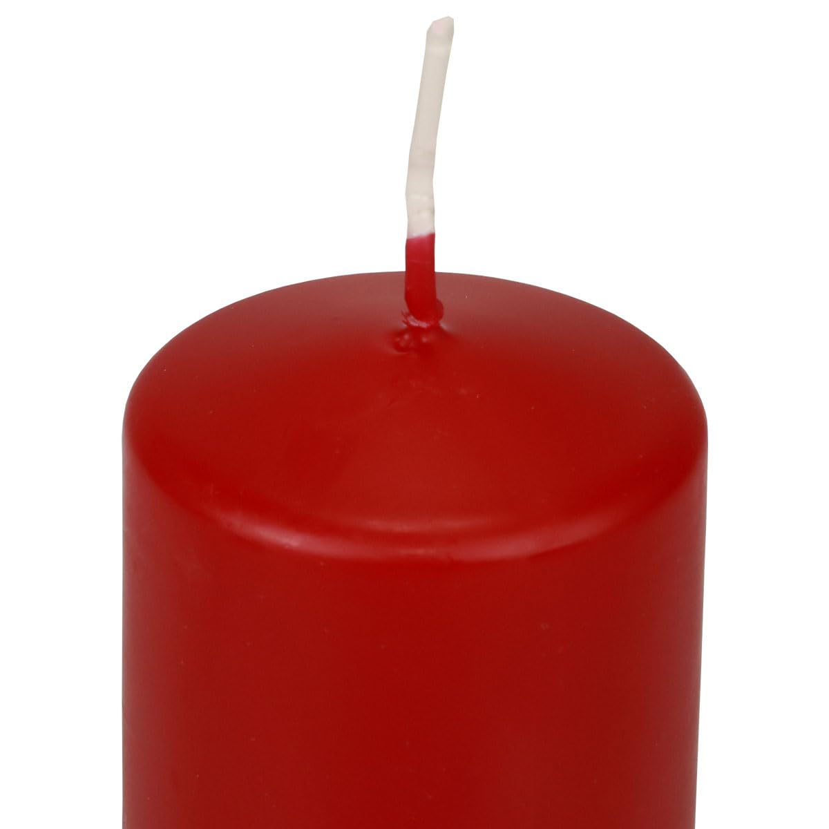 Adventskerzen Stumpenkerzen Rot Klein 70/50mm Altrot Safe Candle Qualitäts-Wachskerzen 24er Set, 24 Stück