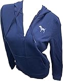 Victoria's Secret Pink Everyday Lounge Perfect Glitter Hoodie Color Blue Size X-Small New