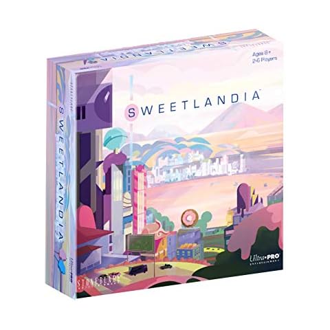 Playroom Entertainment SWEETLANDIA - Plan and Build Your Dream City with Tasty Delicious Sweets! A Resource Planning and Building Card Game That's Great for The Whole Family. Cover