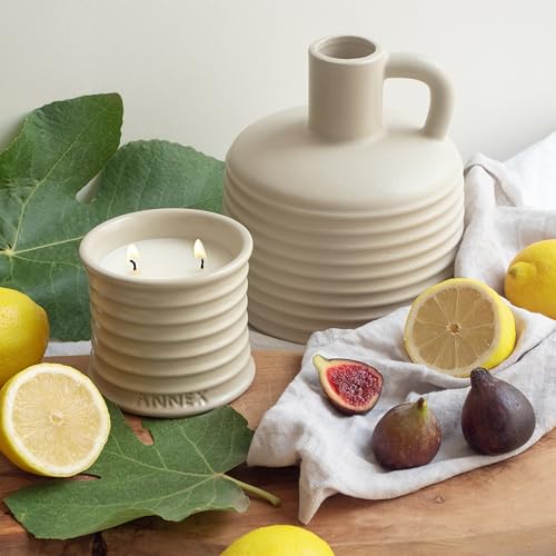 Handmade-Ceramic-Scented-Candles-Cloudy-Pillow-Fig-Leaf-Lemon-Scented-Soy-Wax-Non-Toxic-2-Cotton-Wick-Large-Beige-Jar-Reusable-Natural-Aromatherapy-Luxury-Candle-for-Women-Men Handmade Ceramic Scented Candles Cloudy Pillow Fig Leaf Lemon Scented Soy Wax Non Toxic 2 Cotton Wick Large Beige Jar Reusable Natural Aromatherapy Luxury Candle for Women Men