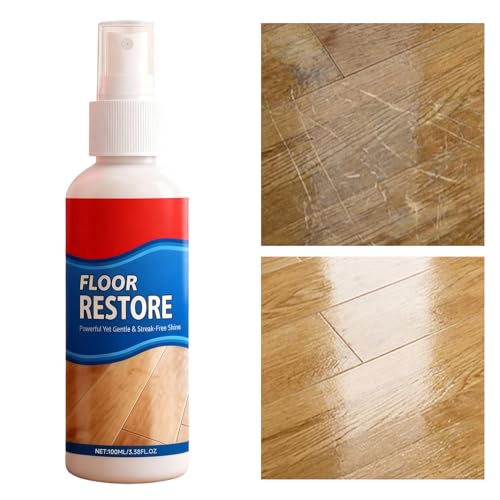 Solución Restauradora De Suelos, 100ml Limpia Suelos, Spray Restaurador Para Suelo, Revitaliza, Protege, Da Brillo, Cubre Arañazos, Para Baldosas Laminados Piedra Salón Cocina Pasillo