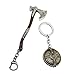 JIAORLEI Leviathan Portachiavi in ​​metallo Portachiavi Kratos Guardian Shield Ice Axe Ciondolo con ciondolo llaveros Car Keychain Game Jewelry