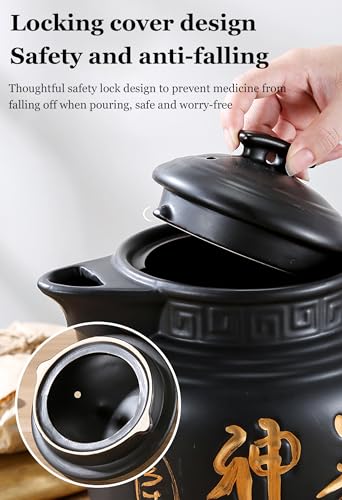 Olla eléctrica para medicina china 3-6L cerámica negra miniatura 6