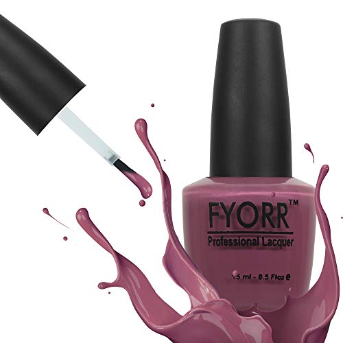 Image of Mauve Mania Professional Nail Polish | Long Lasting, Quick Dry, Chip Resistant, High Shine Nail Paint | Smooth & Easy Application, Vibrant Trendy Shades for Women & Girls Party Daily Use 15ml