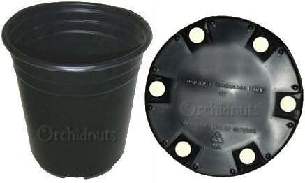 3 Gallon Orchid Flower Round Plastic Pot - 4 Pack
