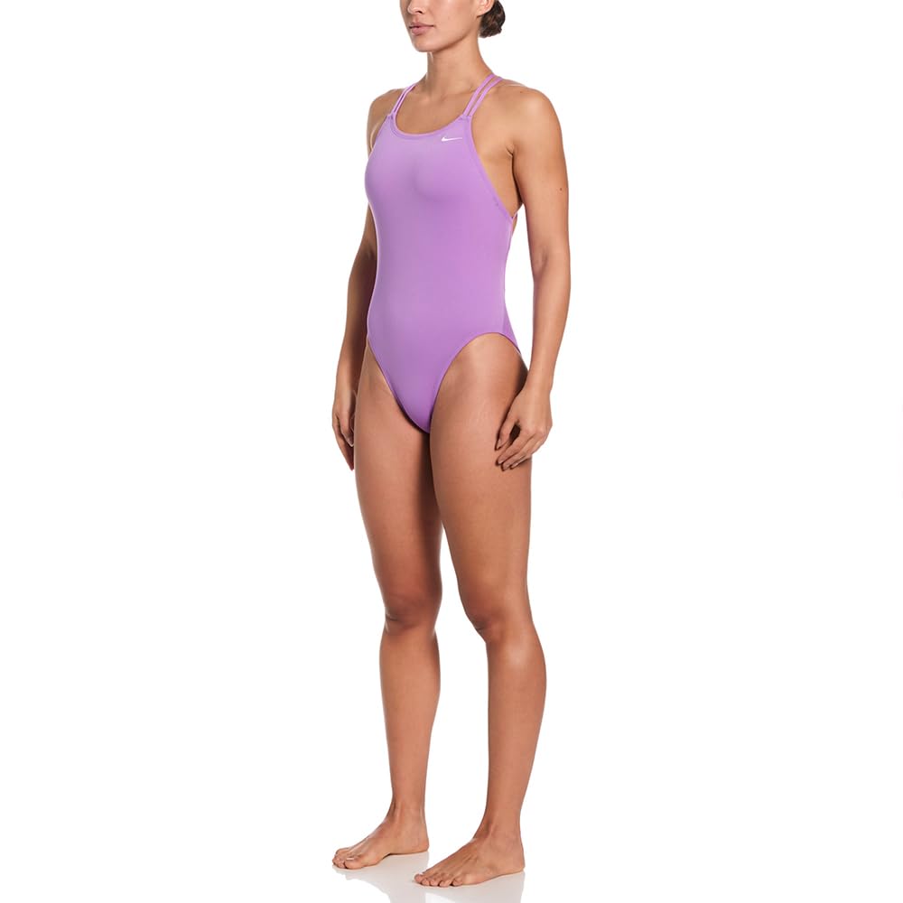 Nike Unisex Nike Swim Hydrastrong Solid Spiderback One Piece Bright Violet Swim Trunks