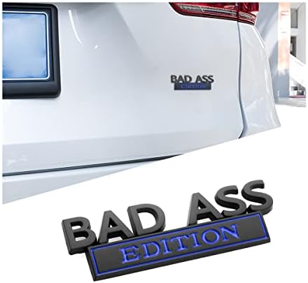 Car Bad Ass Edition Emblem, 3D Fender Badge Decal Car Sticker with 3M Adhesive, Auto Accessories for Tailgate Front Grille Hood Trunk, Car Replacement Compatible with Motorcycle SUV Truck