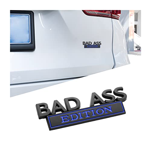 Car Bad Ass Edition Emblem, 3D Fender Badge Decal Car Sticker With 3M Adhesive, Auto Accessories For Tailgate Front Grille Hood Trunk, Car Replacement Compatible With Motorcycle Suv Truck #TOP8