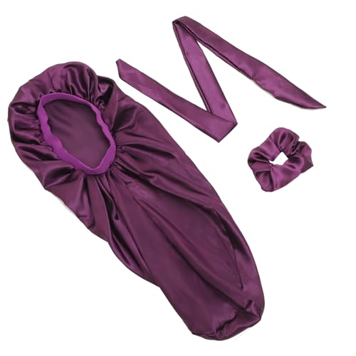Bonnet de nuit en satin soin et douceur pour vos cheveux bouclés