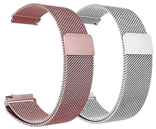 Image of AMiRiTE ASS165 22MM Milanese Magnetic Watch Straps Compatible with Noise Colorfit Pulse 2 Max / Huawei GT2(46mm) / Honor Magic Watch 2(46mm) / Noise Pulse Go Buzz / Boat Flash / Xtend / Xtend Pro / Noise Colorfit Ultra Fireboltt Rage / Fireboltt Phoenix / Noise Colorfit Pulse Grand / Noise Colorfit Pulse 2 Max Smart Watch & All 22mm lug Watches