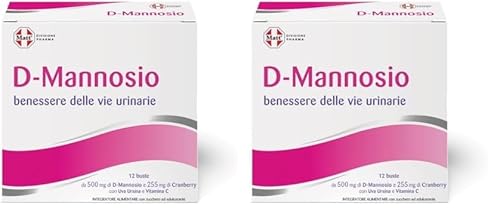 Matt, D-Mannosio 500 Cranberry, Integratore Alimentare per il Benessere delle Vie Urinarie con D-Mannosio, Cranberry, Uva Ursina e Vitamina C, Confezione da 24 Bustine