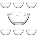 Produktbild technic24 LAV 7 teiliges Glasschalen Schalen 1880 ml + 310 ml Glasschale Dessertschale Vorspeise Glas Gläser Serie VIRA