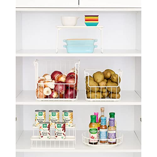Idesign Rpp Wire Lazy Susan Turntable Organizer, 11.5", Coconut #TOP2
