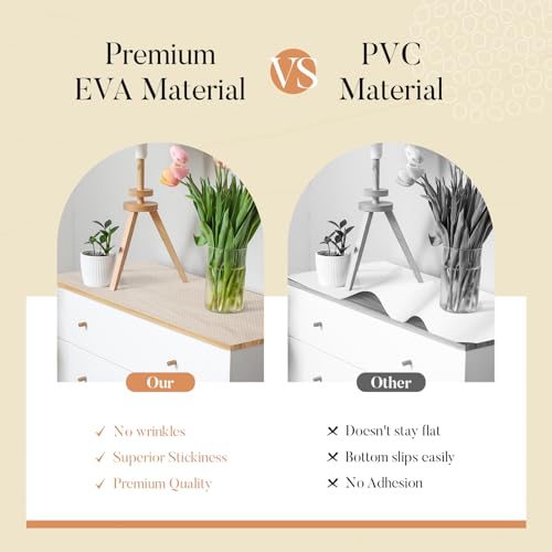 Glotoch Self Adhesive Shelf Liner Kitchen Cabinets,Clear Peel and Stick Shelf Liners, Premium Waterproof Contact Shelf Paper for Cupboard/Drawer,/Cabinet,/Bathroom/Pantry, 12" X 60"