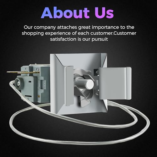 5304513033 Refrigerator Temperature Control Thermostat by Romalon Fit for Frigi-daire Replaces 297216037 5304503436 216715200 297216033