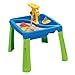 Dolu 3 en 1 Mesa de agua arenosa con mesa de dibujo Verde azul