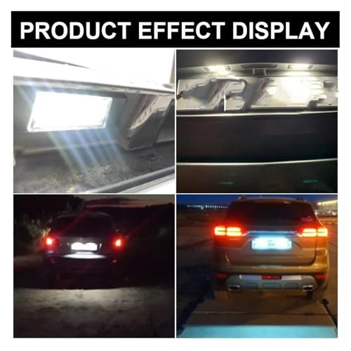 Luz de matrícula LED para Infiniti Q50 y Nissan Juke pack de 2 lámparas traseras 6