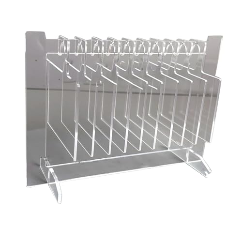Acrylic Nail Art Display, Nail Sample Display Stand with 10pcs Acrylic Hangers (L 26cm / 10.24in) - Image 2