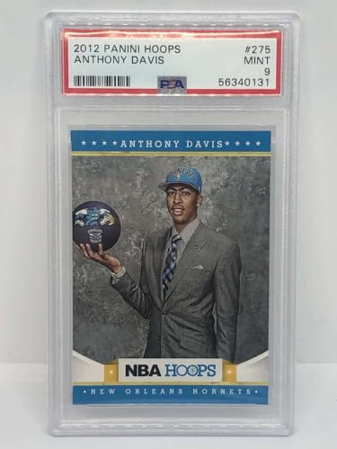 2012-13 Panini Hoops #275 Anthony Davis New Orleans Hornets RC Rookie Card PSA 9 MINT Serial Number May Vary