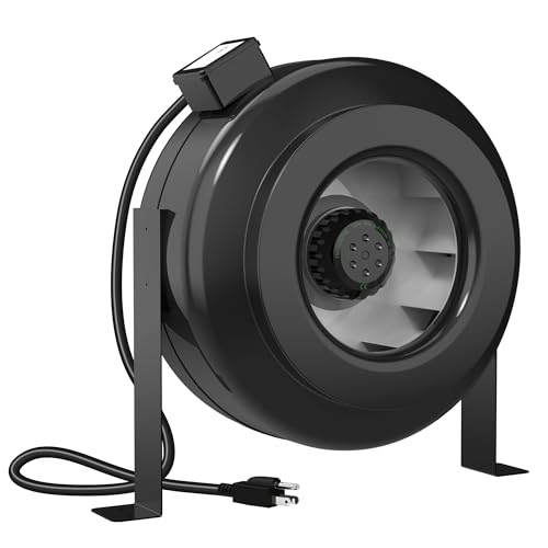 FICBXRA 12 Inch Inline Duct Fan, 942 CFM Inline Fan Duct Exhaust Fan for Grow Tent, Indoor Garden Ventilation, NSK/SKF bearings（No Speed Controller included）