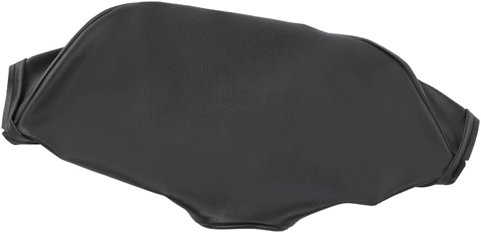 CRODESSIGN Seat Cover Synthetic Leather Black Compatible with Yamaha 1979-1987 Qt50 Ma50 Replacement