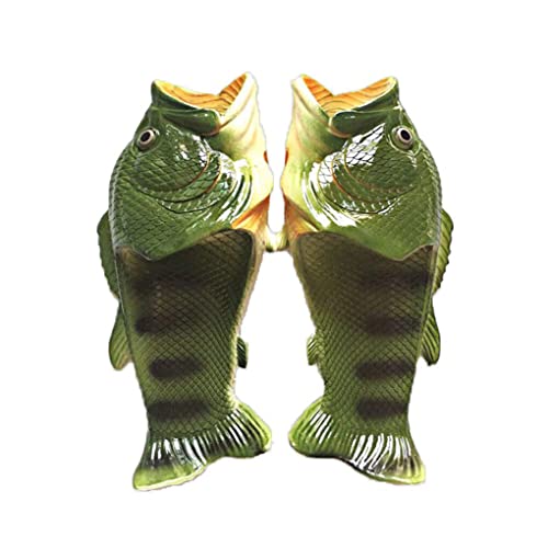 Catálogo para Comprar On-line Huaraches Comida - los más vendidos. 50 WUIOAUSXN Zapatillas de pescado divertidas Calzado Diseño único Zapatos familiares Sandalias de zapatos de playa, Verde, 28-29