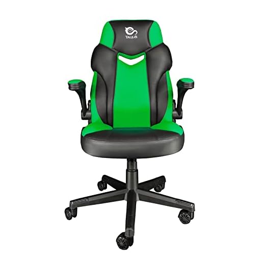 Talius Crab Silla Gaming Brazos abatibles, Butterfly, Base Naylon, Ruedas 60mm, Gas Clase 4 niños y Adultos, para Juegos, Oficina, Escritorio. (Verde)