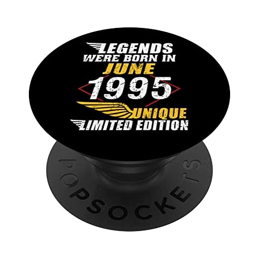 Cumpleaños Junio 1995 Edición Limitada Regalo Legend June PopSockets PopGrip Intercambiable