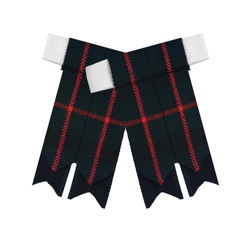 Image of Scottish Tartan Kilt Flashes with Elastic Adjusters