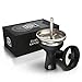 STEAMBOWL Shisha Silikonkopf + Kaminaufsatz 2.0 | Passend für Jede Shisha | Hitzeoptimiertes Premium Kaminkopf Set | Zubehör Wasserpfeife | Shisha Kopf mit Tabakplatte in Geschenkverpackung