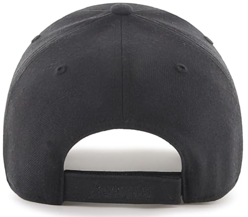 Boné com estrutura ajustável 47 MLB Blackout Primary Logo MVP, tamanho único para adultos, Los Angel