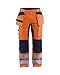 Produktbild Blaklader 155218115389C54 Arbeitshose mit Stretch, High Vis Orange/Marineblau, Größe C54
