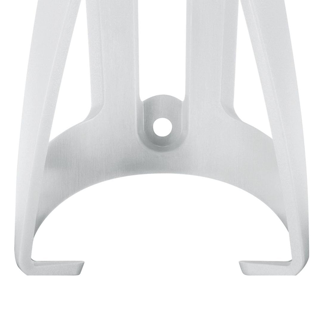 SKS Germany TOPCAGE Porte-bidon pour vélos (Porte-bidon pour vélos en Plastique très résistant et léger, butée réglable, Crochets d'arrêt Variables pour Un Blocage sûr), Blanc