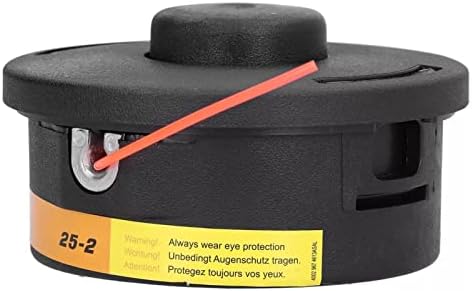 Glomora Replacement Trimmer Head, 25-2, 12.5cm Diameter, Ideal for Garden Weeder & Lawnmower, 6.5cm Height - 4