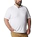 Columbia Mens Utilizer Short Sleeve Polo, White, Large Tall