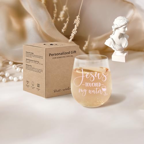 Friend Birthday Gifts For Women – Jesus Touched My Water – Religious Quote Friend Birthday Gifts For Women – Jesus Touched My Water – Religious Quote - Image 3
