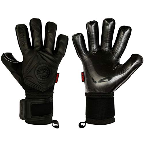 GK Saver Soccer Goalie Gloves Professional 3D Blackout Savefingers Goalkeeper Gloves Size 6 to 11 (3D Black Size 7) by GK Saver - Image 5
