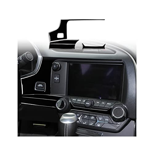 Combinaison navigation centrale noire rénovation console Corvette C7 4pcs - 2