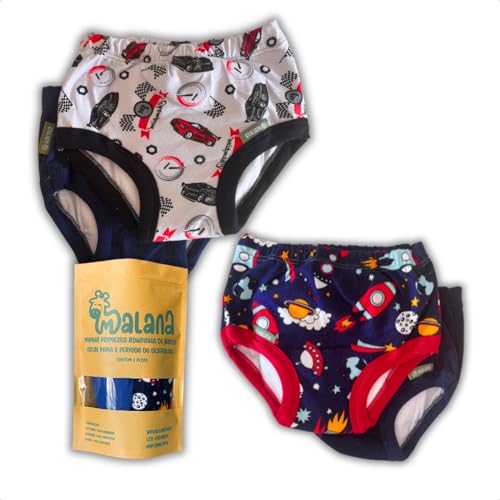 Kit 4 Cueca Desfralde Premium Malana Eco - GG (22 a 26 Kg) - Treinamento Conforto e Seguro