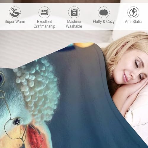 Couverture en mouton mignon 3D impression chaude flanelle - 4