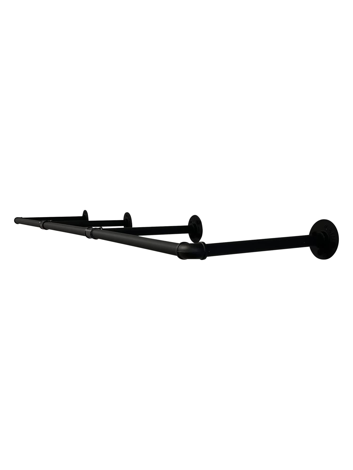 Drążek na ubrania wieszak ścienny 150 cm x 30 cm industrialny design na ścianę