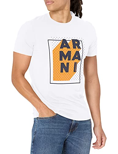 Armani Exchange Pop Art Logo T-Shirt, Blanc, L Homme