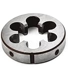 Rechtsgewinde-Schneideisen 2,5 cm - 24 TPI, Gewindeschneidwerkzeug, Geeignet für Metallprodukte oder die Metallverarbeitung, Schwarz, 1 Stück