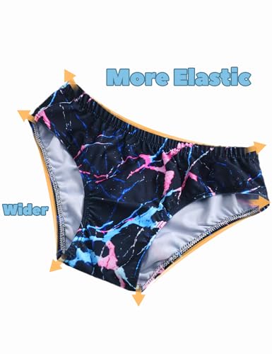 Image of TENVDA Girls Swimsuit Long Sleeve Rash Guard Sets UPF 50+ Two Piece Bathing Suits Size 3-12 Years
