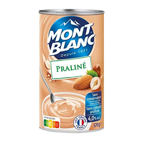 MONT BLANC - Crème Dessert Au Praliné 570G - Quatre Articles