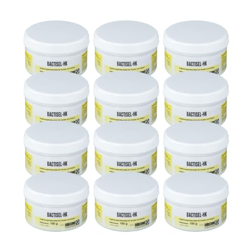 Selectavet Bactisel-HK Pulver | 12 x 100 g | Ergänzungsfuttermittel für Hunde und Katzen | Mit Probiotika